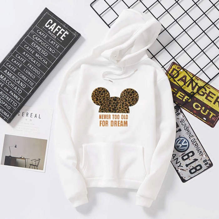 Áo Hoodie tay dài in hình chuột Mickey thời trang 2022 cho cặp đôi