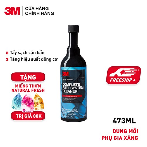 Dung Môi Phụ Gia Xăng 3M Complete Fuel System Cleaner 08813 473ml - Tặng miếng thơm - Voucher giảm 20k cho đơn 299k