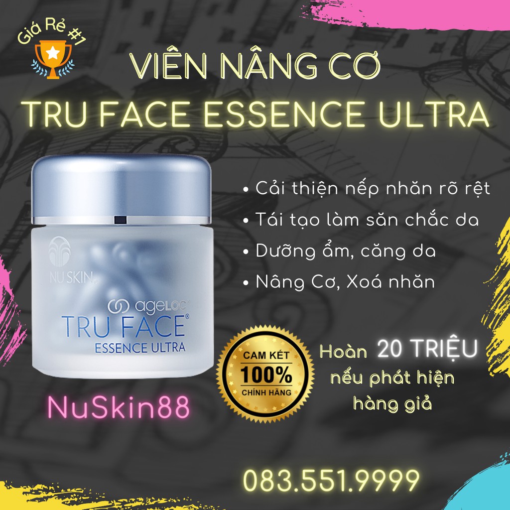 [ CHÍNH HÃNG 100% ] COMBO 10 VIÊN TRU FACE Essence Ultra - Giọt Nước Thần Kì