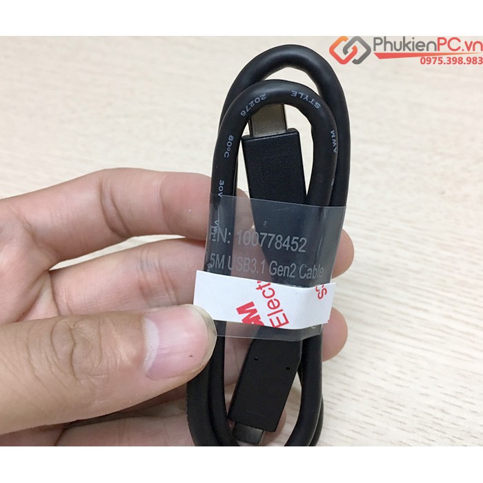 Cáp USB 3.1 Type C sang Type C 10GB