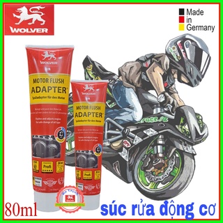 Dung dịch súc rửa động cơ - wolver motor flush adapter tuýp 80ml-nhập khẩu đức - dành cho xe máy.