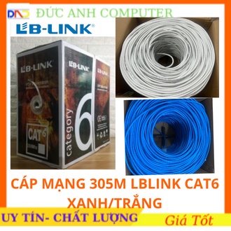 DÂY MẠNG LAN ,CÁP MẠNG LAN CAT6 LBLINK (1 cuộn 305m ), Chống Nhiễu