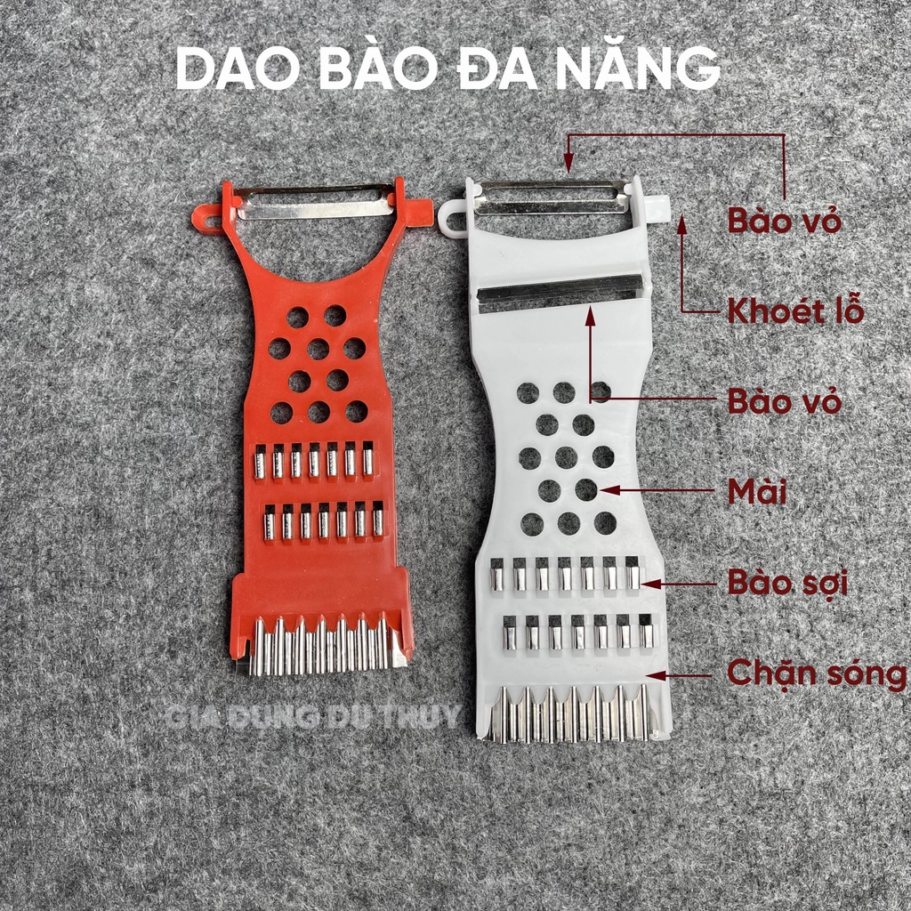 Dao bào đủ loại, đa năng 12 trong 1 gọt, cắt, tỉa rau củ quả, bào sợi lớn, nhỏ, sản phẩm sắc bén, độ bền cao tiện dụng