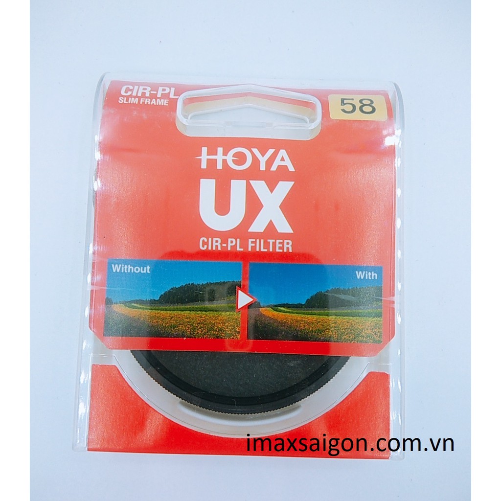 KÍNH LỌC HOYA UX CPL 58MM ( Chính hãng TIXIAI phân phối ) + Khăn lau len da cừu sịn