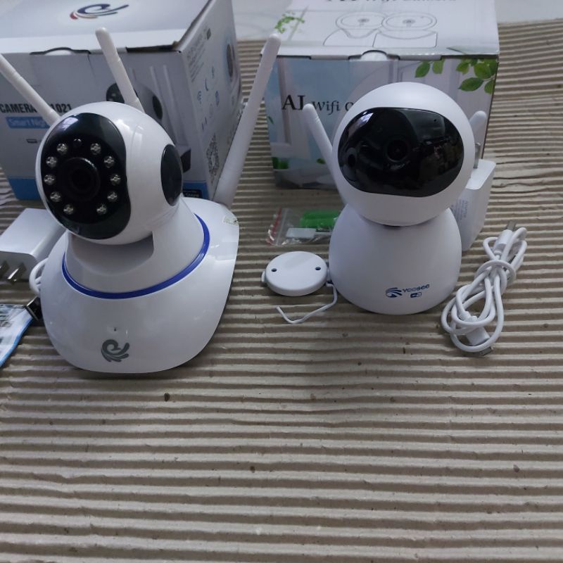 Bộ 2 camera wifi treo tường mẫu mới 100%