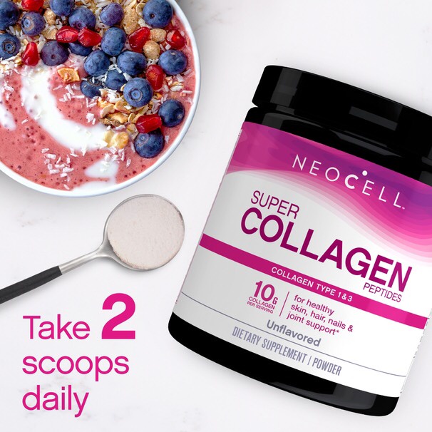 EXP 12/2024 NEOCELL dạng bột Super Collagen Peptides Type 1 & 3 - 200g