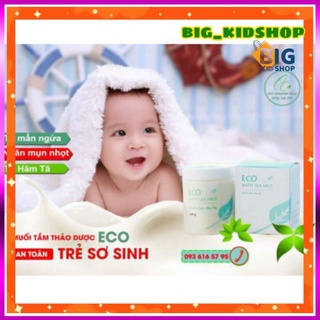 Muối Tắm Bé Sinh Dược Eco 400g (Có tem chống hàng giả)- Muối tắm bé Eco 400g tắm sạch rôm sảy, mề đay, tràm sữa