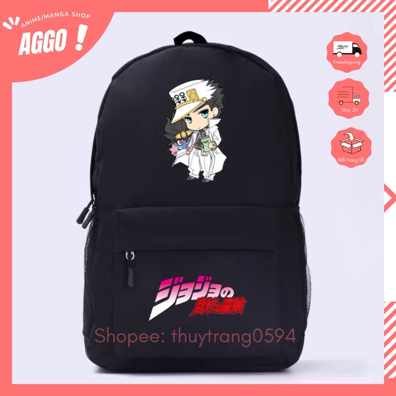 [ SIÊU RẺ] Balo Đi Học Anime JOJO Bizarre Adventure Nam Nữ Unisex