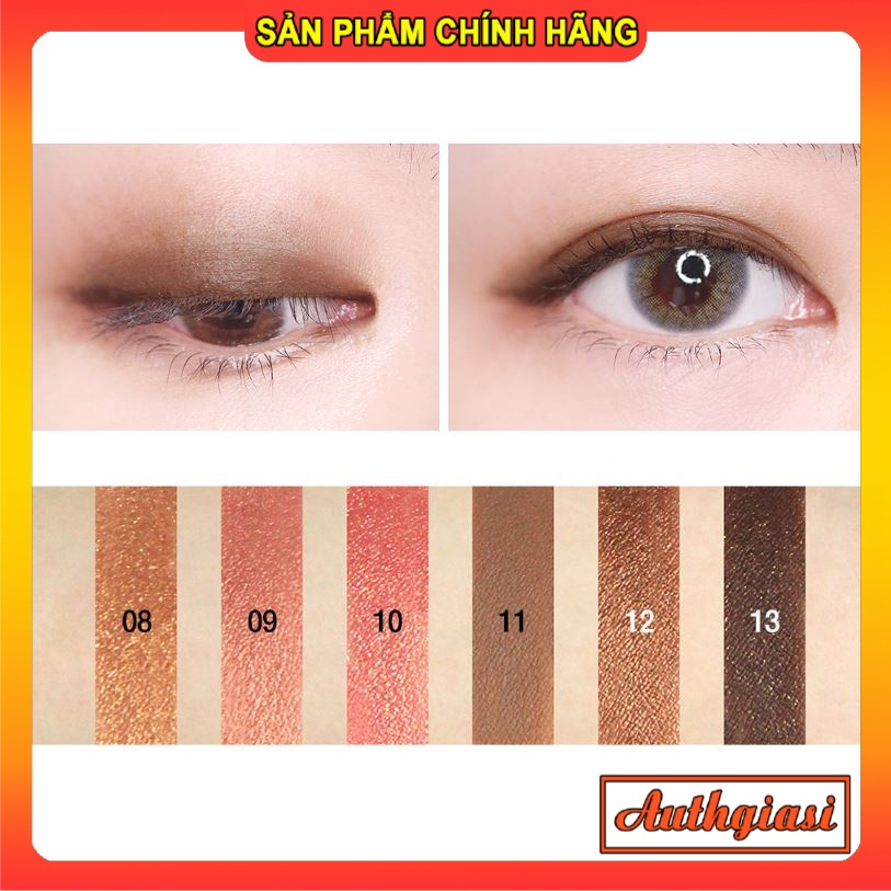 Phấn mắt nhũ KARADIUM Shining Pearl Shadow Stick 2 đầu dạng thỏi vặn kèm cọ