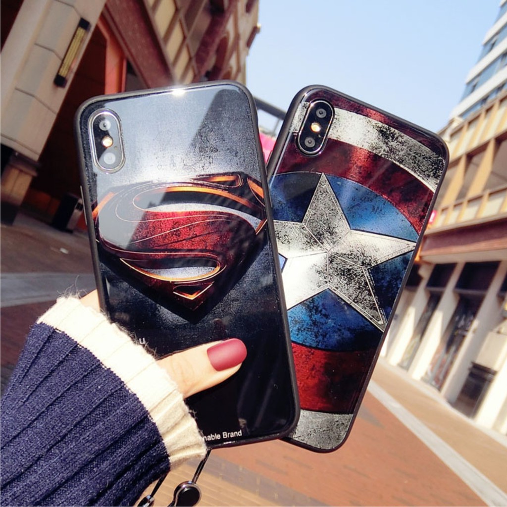 [ FREESHIP ] Ốp Lưng iphone Kính Cường Lực Avenger DC Comics dành cho iphon 6 6s 7 8 plus x xs max 11 pro - k139