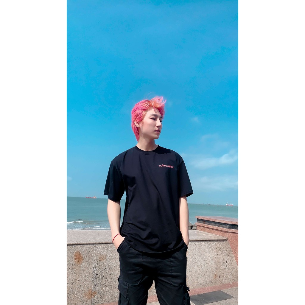 ÁO THUN PINK FLOWER - Áo thun cotton BLACKMIACK - Thun form rộng Unisex