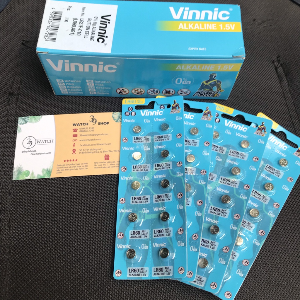 Pin Vinnic L621F LR60 LR621 364A AG1 Chính Hãng