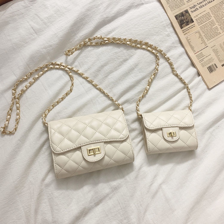 ✢♝túi hàn quốc nữ tote đeo chéo Năm 2021 mới mùa hè tất cả các trận đấu mini son môi chuỗi kim cương nhỏ