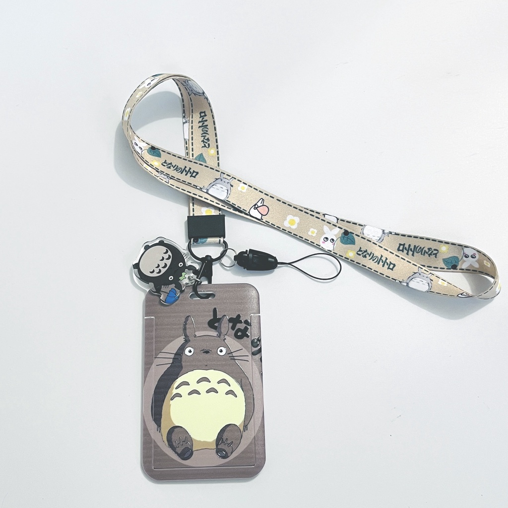 Dây Đeo Thẻ Kèm Mặt Dây Dài Hình Totoro / Kỳ Lân Dễ Thương Trang Trí Trường Học / Đi Làm Việc