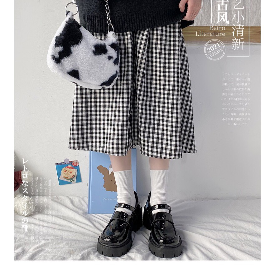 (FREESHIP-SẴN MÀU TRẮNG SIZE 39) GIÀY DA MŨI TRÒN ĐẾ CAO - GIÀY OXFORD NỮ 2021 | BigBuy360 - bigbuy360.vn