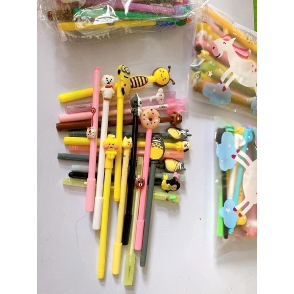 SET 20 Bút Bi Nước Hình Dễ Thương Siêu Xinh