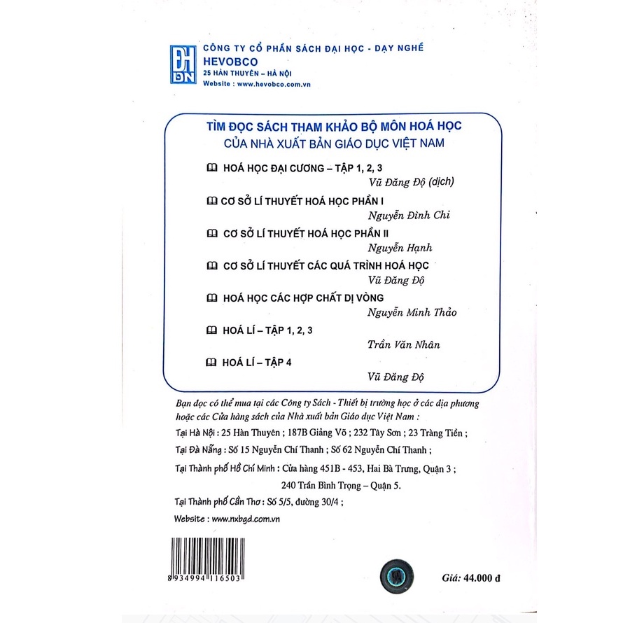 Sách - Hóa Lí Tập IV (Dùng cho sinh viên hóa các trường đại học tổng hợp và sư phạm)