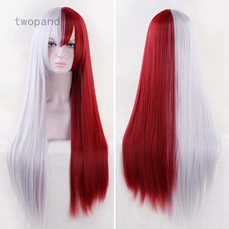 12.17Bộ tóc giả dài thẳng Cosplay nhân vật Todoroki Shoto