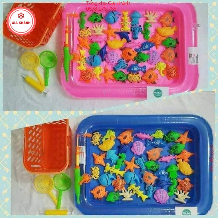 Đồ chơi câu cá có nam châm, Bộ câu cá Cho Bé, Chất Liệu Nhựa An Toàn - LD2118