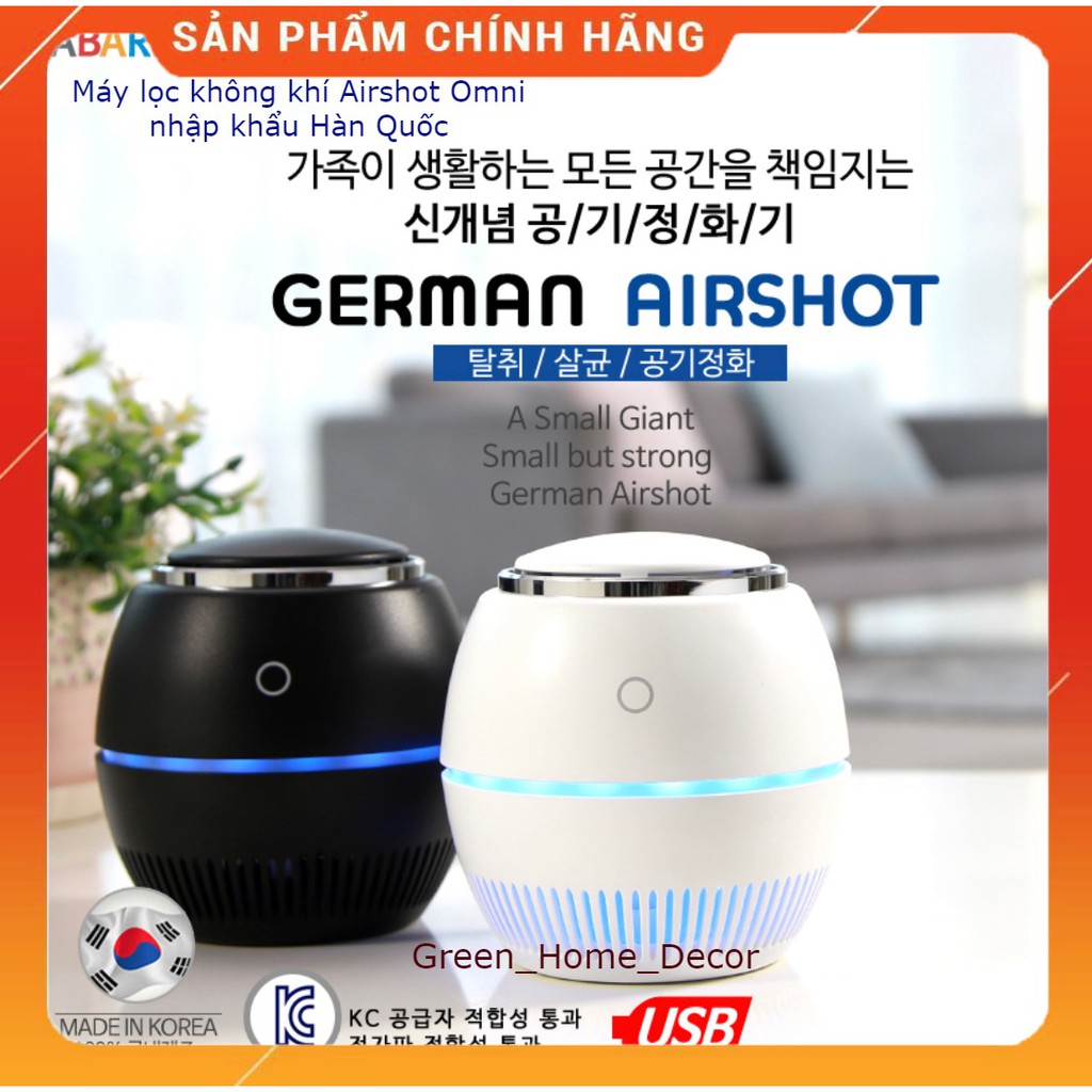 Máy lọc không khí Airshot, Air shot Omni chính hãng nhập khẩu Hàn Quốc