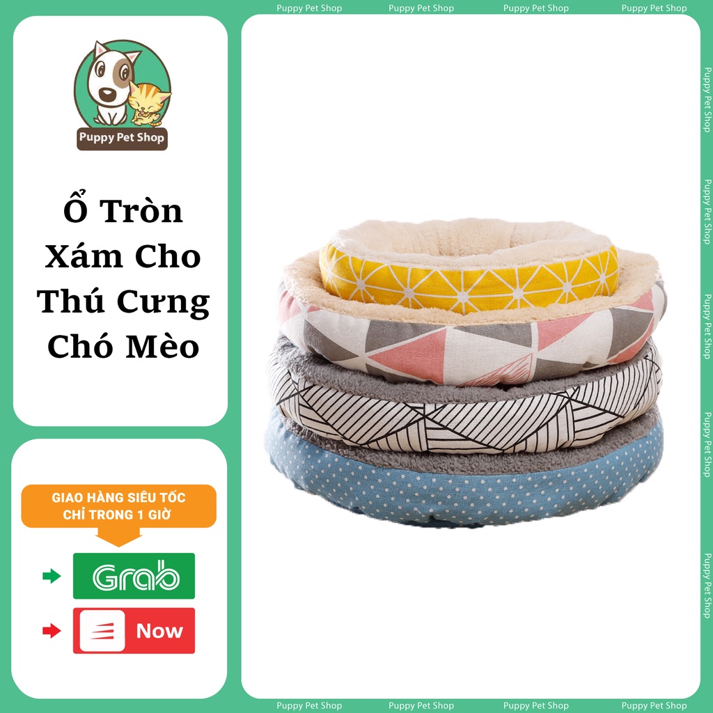 Ổ Tròn Vintage Cho Chó Mèo