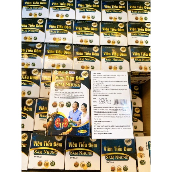 Viên uống giảm tiểu đêm tiểu buốt tiểu nhiều lần viên tiêu đêm sâm nhung bổ thận Hộp 30 viên