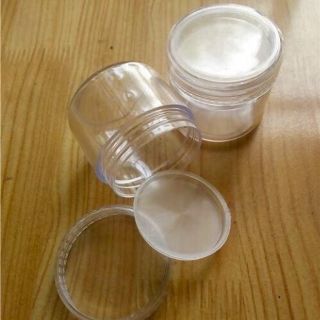 Hủ đựng kem 30g trong (nắp đen, trong)