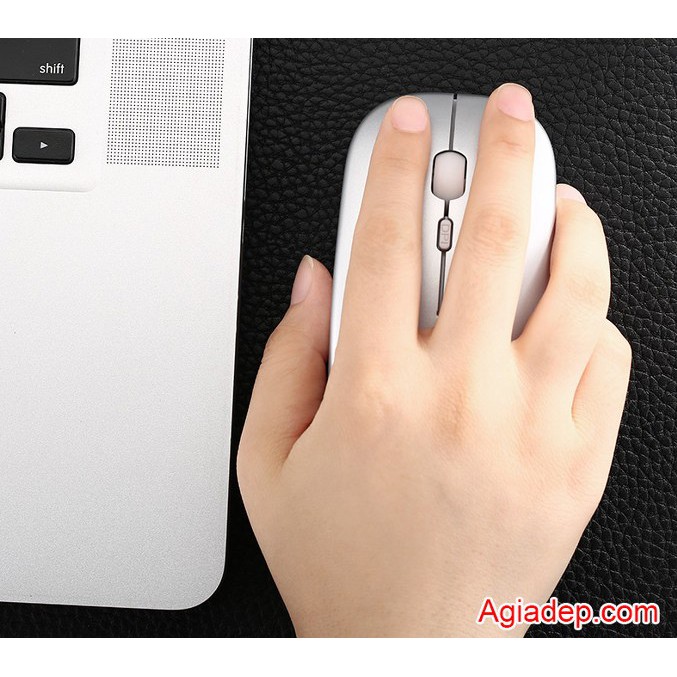 Chuột không dây tự sạc M1 (USB Wireless Mouse Re-chargeable) chuyên dùng cho Máy tính, Laptop (Trắng) | BigBuy360 - bigbuy360.vn