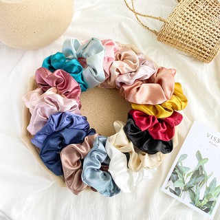 Cột tóc scrunchies lụa satin cao cấp Hana