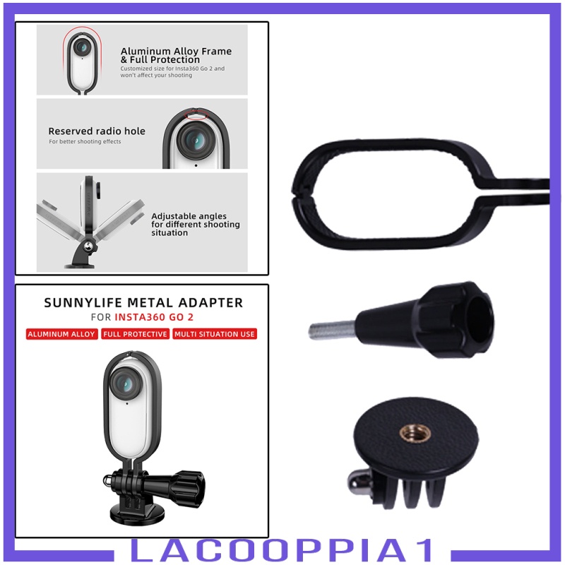 [LACOOPPIA1] Metal Camera Holder Mount Frame Housing Frame for Selfie Stick Adapter