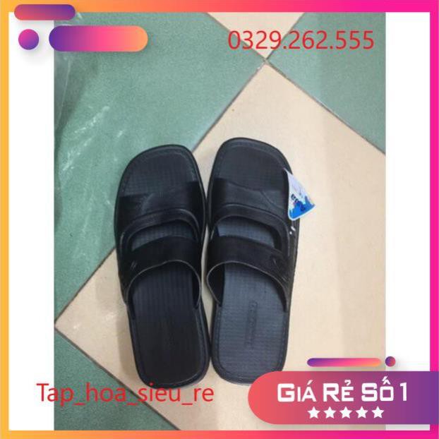 (Rẻ Vô địch) Dép asia nam giả da nhựa tổng hợp siêu nhẹ