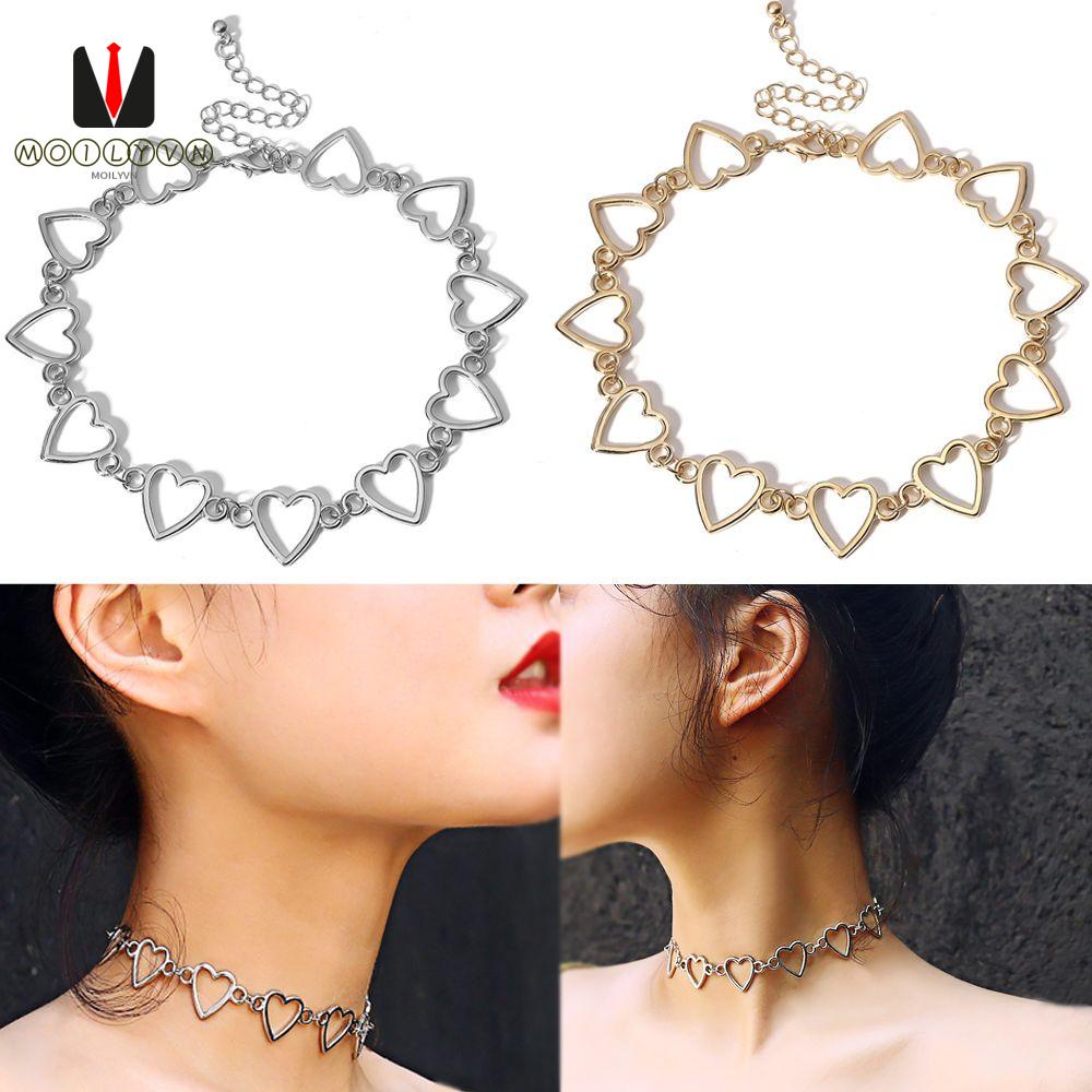Vòng cổ mặt hình trái tim bằng thép không gỉ thời trang cho nam và nữ