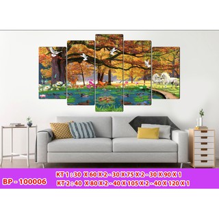 Tranh Treo Tường 3D, Phòng Khách, Cảnh Thiên Nhiên, 006