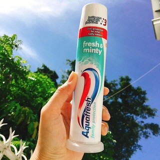 Kem đánh răng dạng ống Aquafresh 100ml, Kem đánh răng chính hãng an toàn