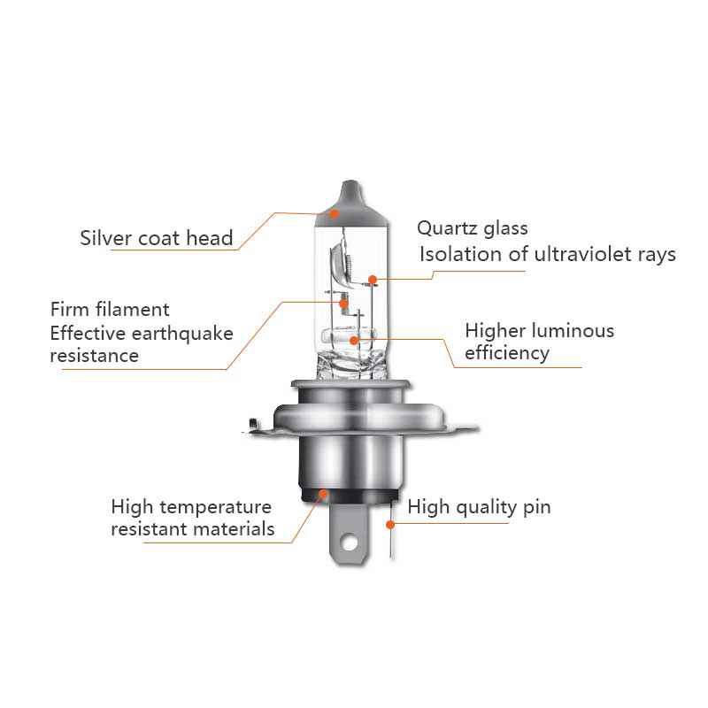 OSRAM H4 12V 100/90W 62204 P43t Super Rallye TẮT ROAD Đầu Xe ô Tô Đèn Tự động Halogen Bóng đèn 9003 3200K