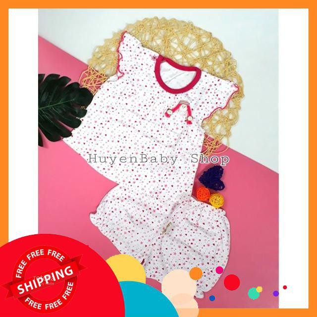 (Free ship) Bộ quần áo bé gái ngắn tay Catter's hoa nhí cho bé từ 1-12 tháng loại đẹp