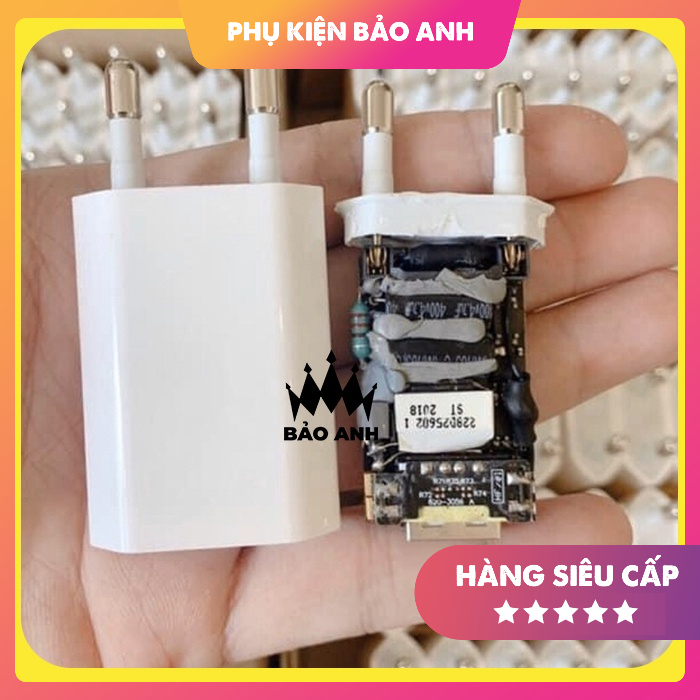 Củ sạc dẹt sạc nhanh chính hãng kèm hộp foxconn