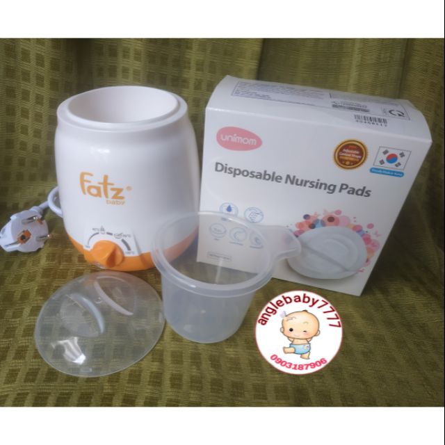 [GIÁ CỰC SỐC] Combo máy hâm fatzbaby fb3003sl + 30 lót thấm sữa unimom