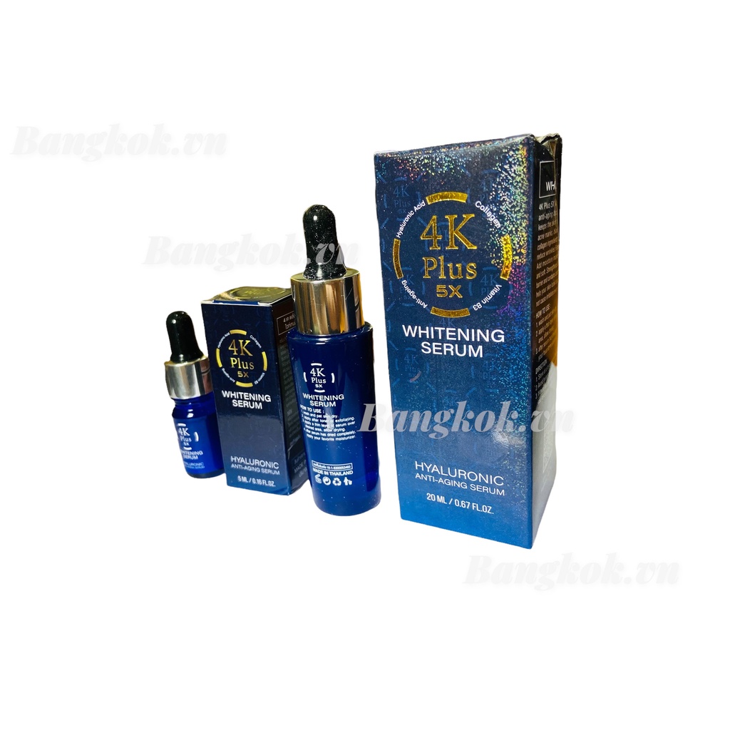 Serum dưỡng trắng da 4K plus Thái Lan 20ml