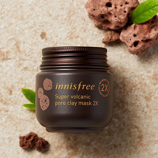 Mặt nạ đất sét tro núi lửa Innisfree Super Volcanic Pore Clay Mask 2X 100ml