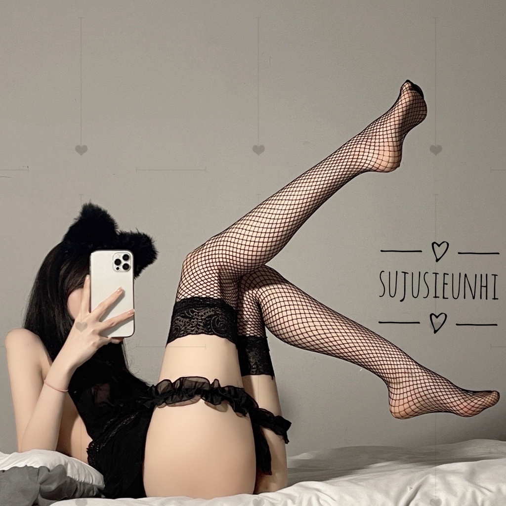 (2 màu-2 mẫu) Vòng choker ren nơ đeo đùi dễ thương (có co giãn)