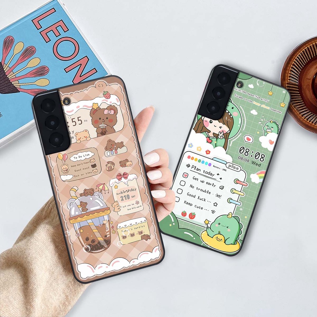 Ốp lưng Samsung S21 / S21 FE / S21 Plus / S21+ hình 3D gấu bear, thỏ cute hình nền đẹp