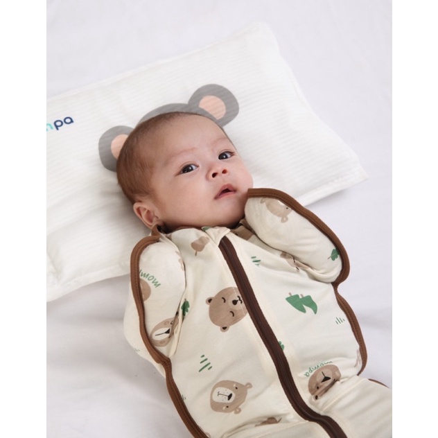 Nhộng chũn Mompa Bamboo mềm min an toàn cho bé, co giãn 4 chiều