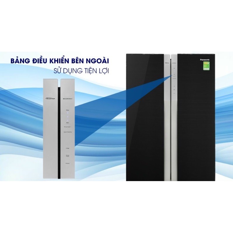 Tủ lạnh Panasonic inverter 494 lít NR-CY550GKVN( Hàng mẫu NEW Bảo hành chính hãng 1 năm)