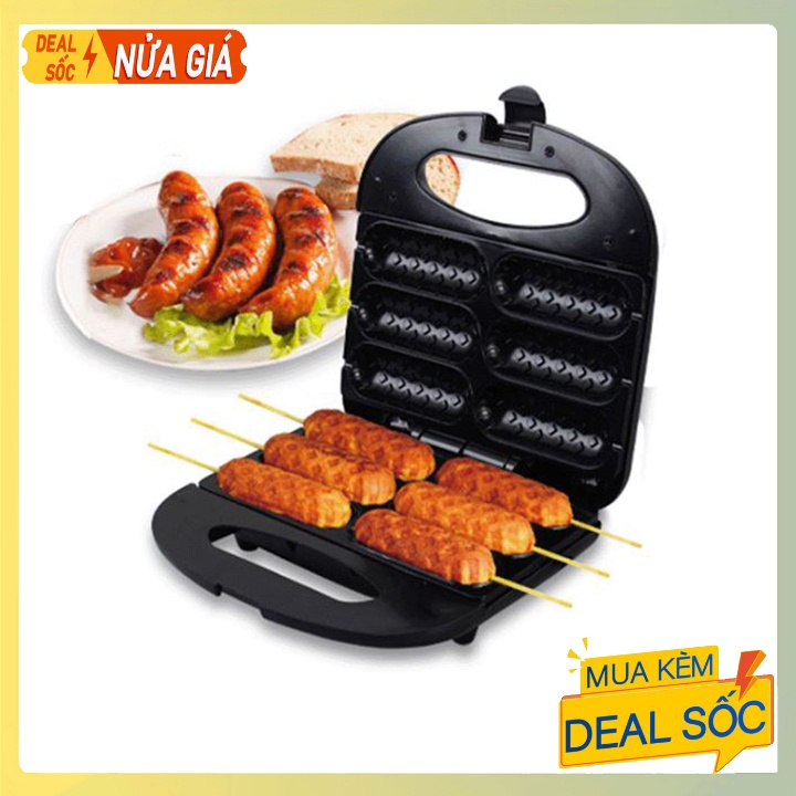 Máy làm bánh xúc xích, nướng xúc xích không dùng mỡ Sokany