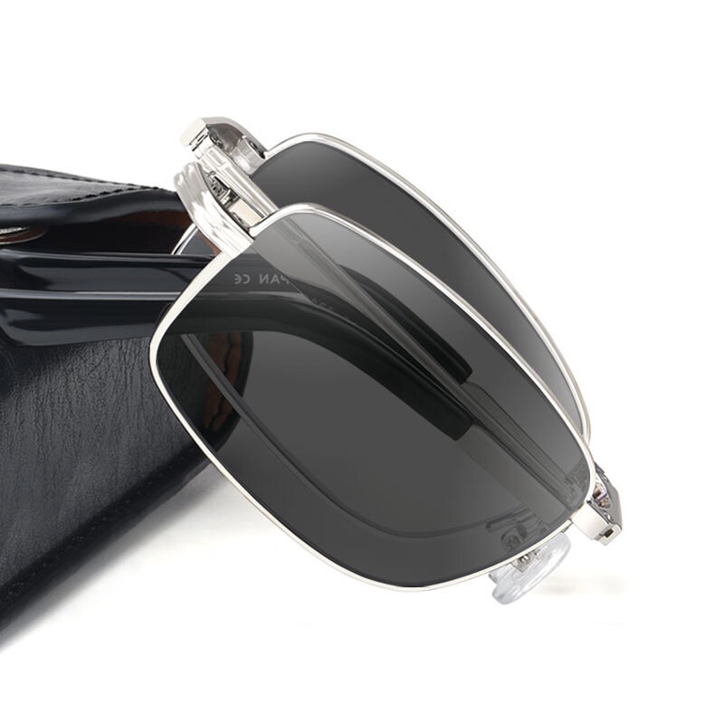 Mắt Kính Đọc Sách Gập Đôi Đa Năng PTQ Chống Ánh Sáng Xanh Dương Thay Đổi Màu Sắc Dành Cho Nam Và Nữ