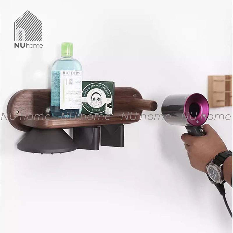 nuhome.vn | Giá gác máy sấy Dyson bằng gỗ cao cấp - Maki, thiết kế đơn giản, đep mắt và sang trọng