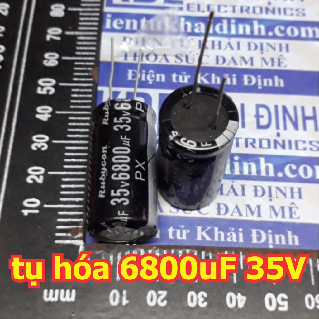 5 con TỤ HÓA, TỤ PHÂN CỰC 6800uF 35V 18x35mm kde5385