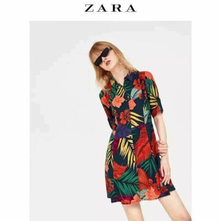 Váy zara sặc sỡ