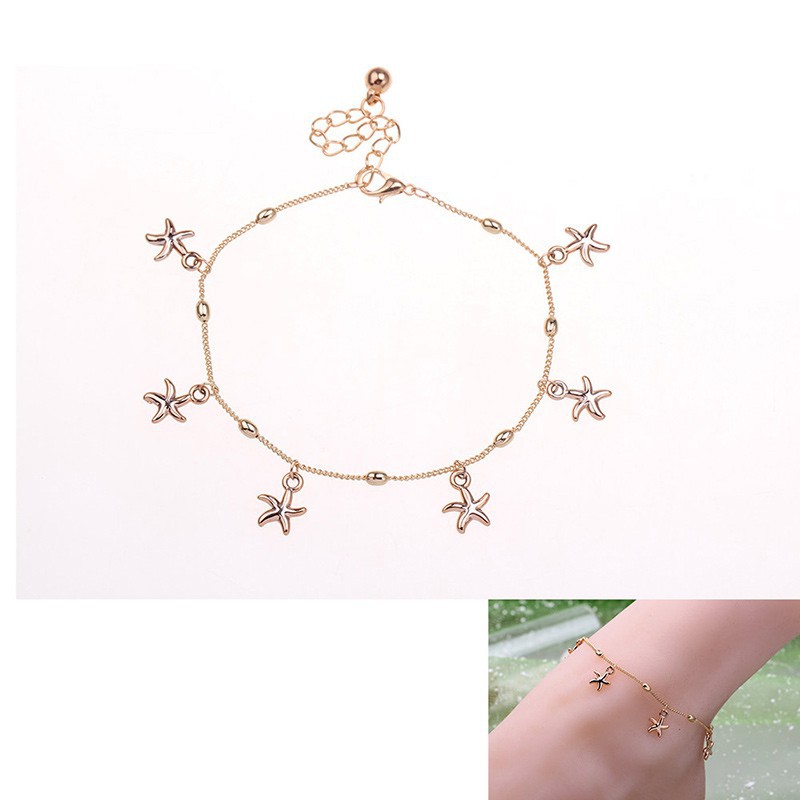 Lắc chân họa tiết sao biển thanh lịch cho nữ | BigBuy360 - bigbuy360.vn